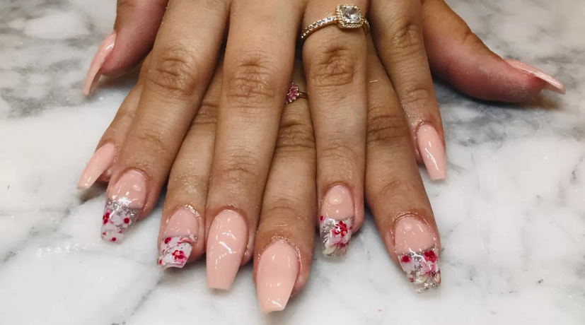 beautiful prom nail art